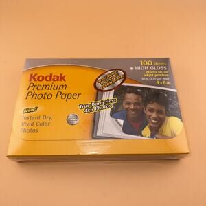 Kodak Premium Picture Paper 4 x 6" 100 Sheets Satin Inkjet Printers Compatible